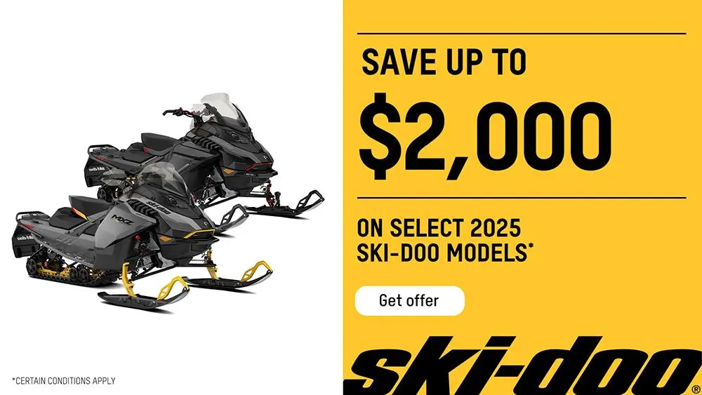 Save up to $2,000 on select 2025 Ski-Doo models