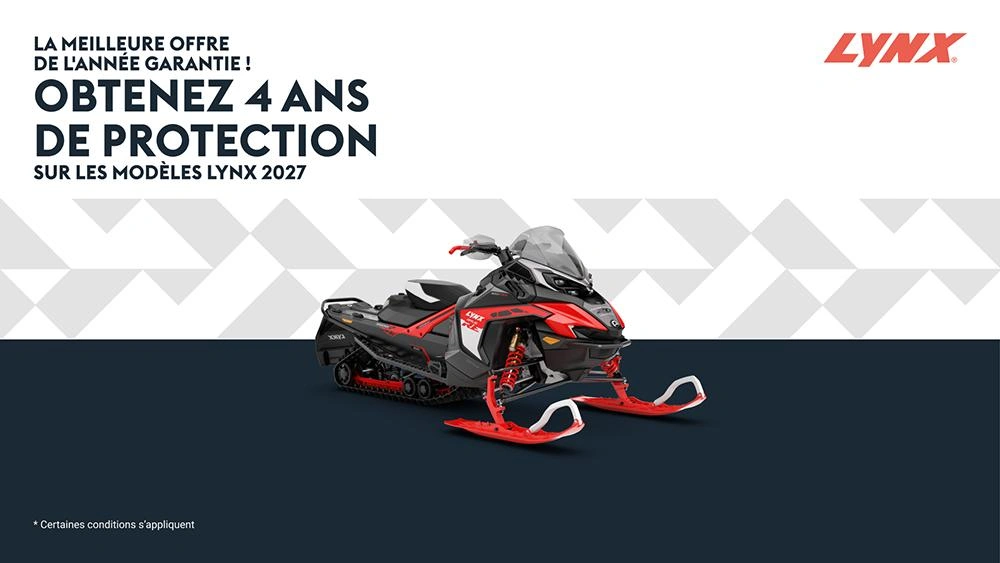Obtenez 4 ans de protection sur les modèles Lynx 2027 alt