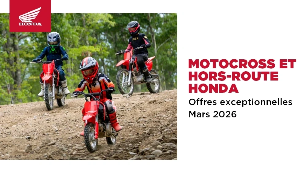 Motocross / Hors-route Honda – Offres exceptionnelles alt
