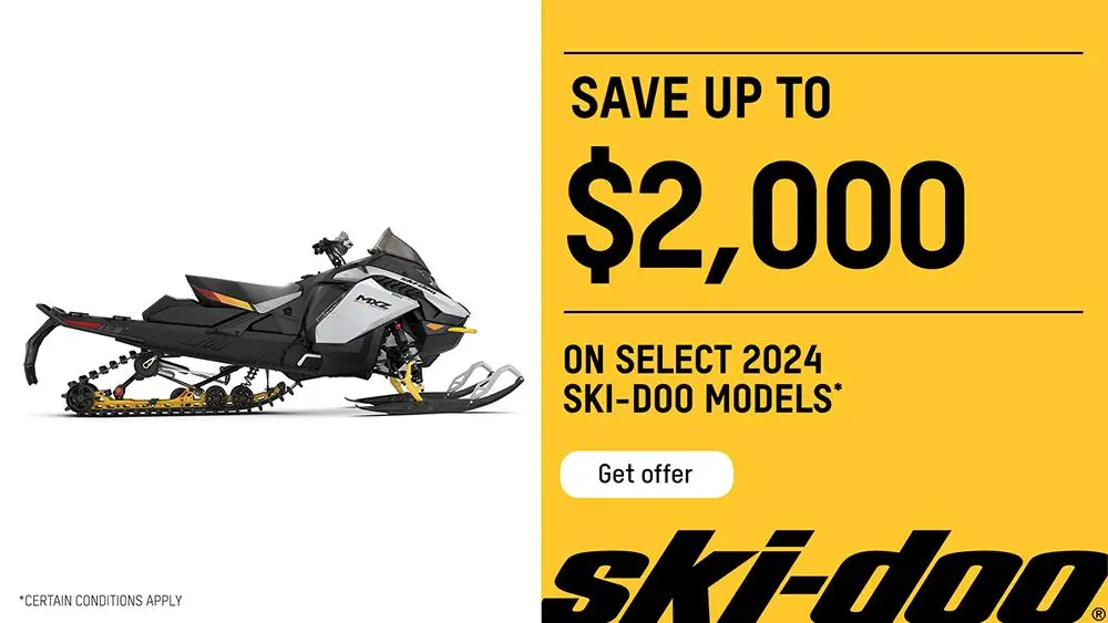 Save up to $2,000 on select 2024 Ski-Doo models