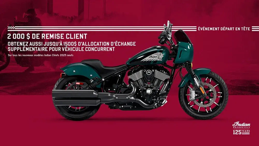 Chief MY25 : paiement comptant ou financement