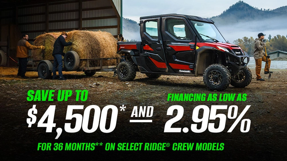 Good Times Start with Great Deals - RIDGE® Crew Side-by-Sides alt