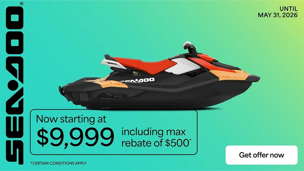 Now starting at $9,999 including max rebate of $500 until May 31, 2026 alt