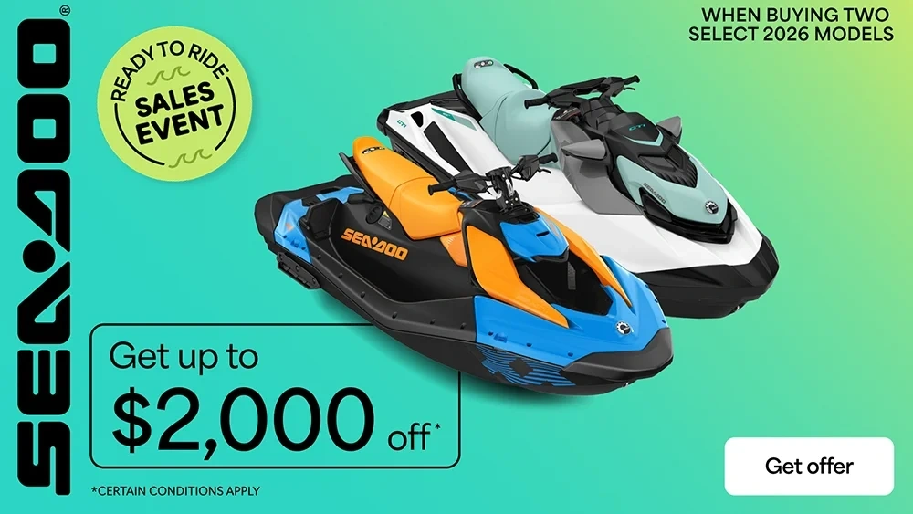 Get up to $2,000 off when buying two select 2026 PWC models alt