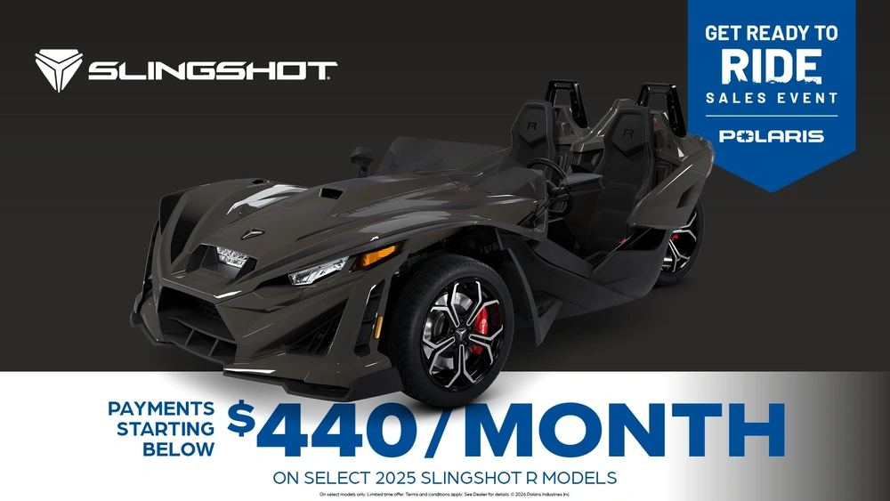 Payments Starting at $440 per month for Select Slingshot R Models alt