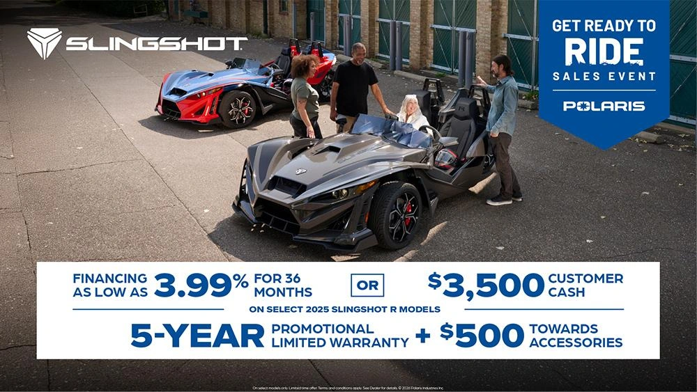 $3,500 Customer Cash or Financing offer for Slingshot R Models alt