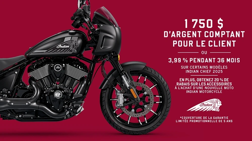 Remise client ou financement sur la Chief 2025 alt