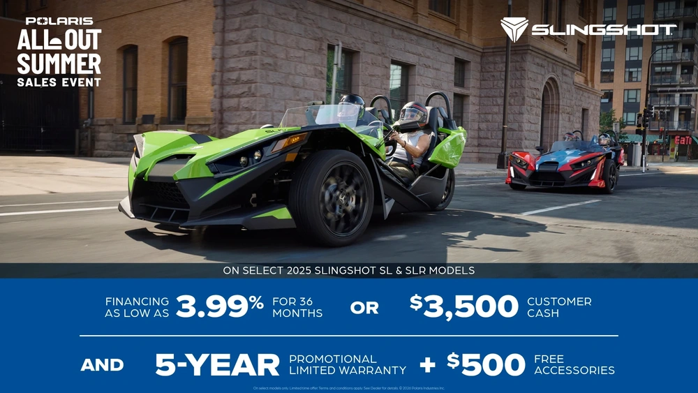 All Out Summer - 2025 Slingshot SL & SLR Models alt