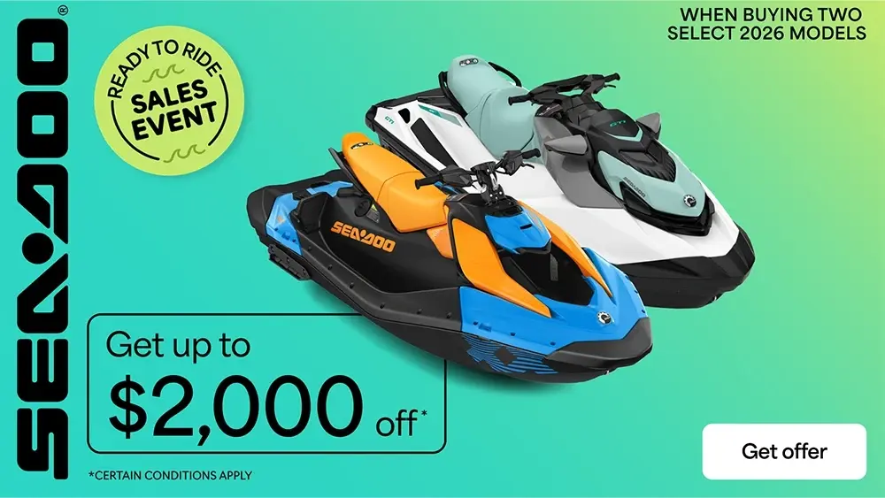 Get up to $2,000 off when buying two select 2026 PWC models
