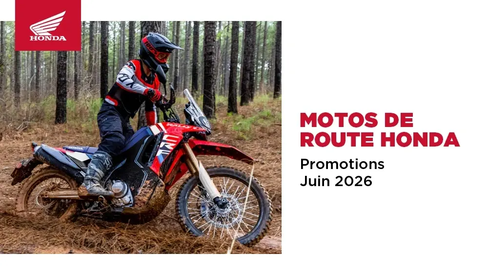 Motos de route Honda– Promotions mai 2026