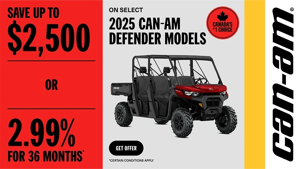 Save up to $2,500 or 2.99% for 36 months on select 2025 Defender models alt