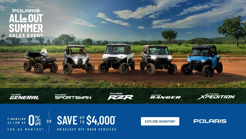 Polaris UTVs and ATVs on sale up to $4000 Off Select 2026 Off-Road Vehicles alt
