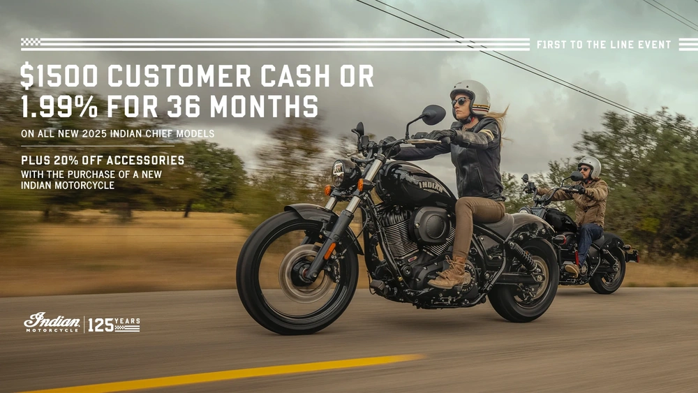 Promotion: Get up to $1500 Customer Cash or 1.99% for 36 months on select 2025 Chief Models alt
