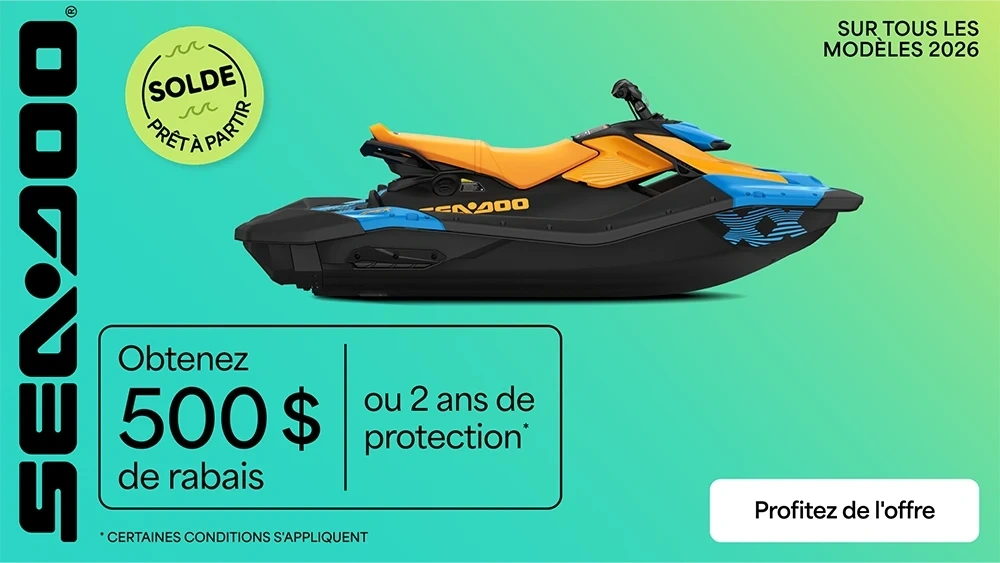 Obtenez 500 $ de rabais et 2 ans de protection sur tous les modèles 2026 sélectionnés alt