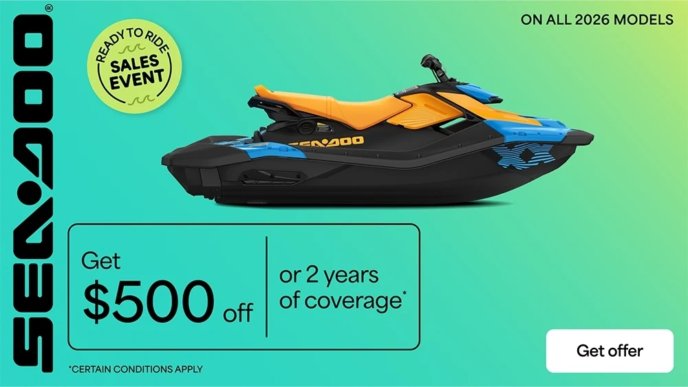 Get $500 off or 2 years coverage on all 2026 PWC models alt