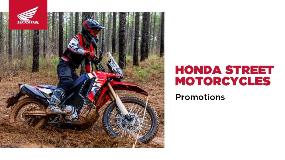 Honda Street Motorcycles – August 2026 Promotions alt