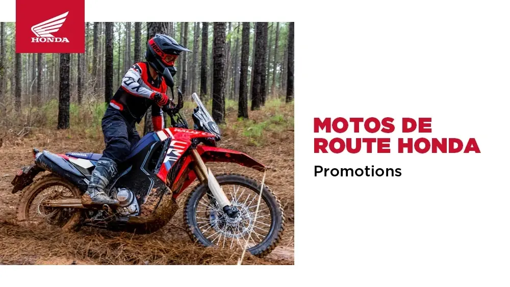 Motos de route Honda– Promotions août 2026