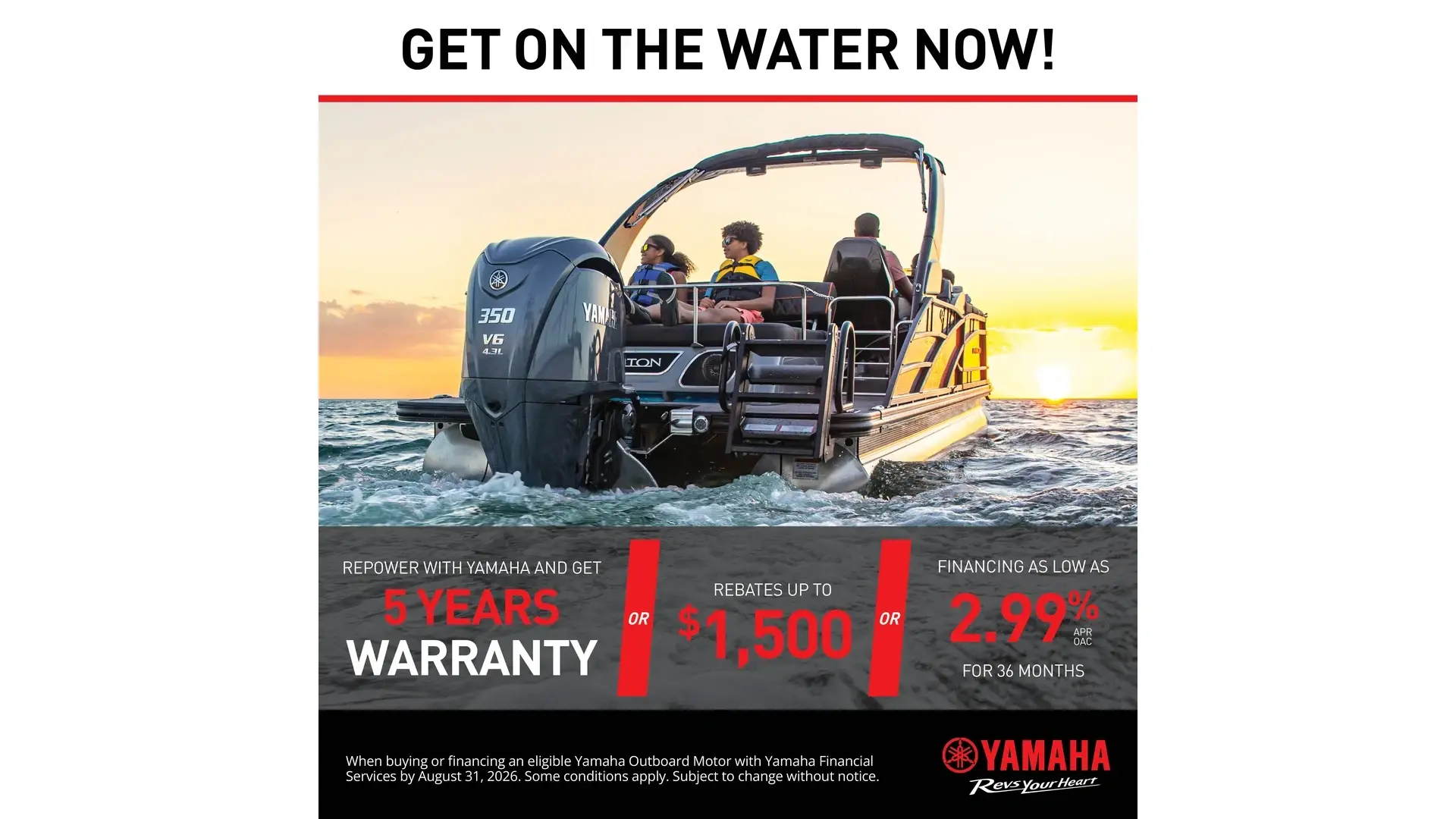 Get on the Water Now Sales Event — Outboard (Repower)
