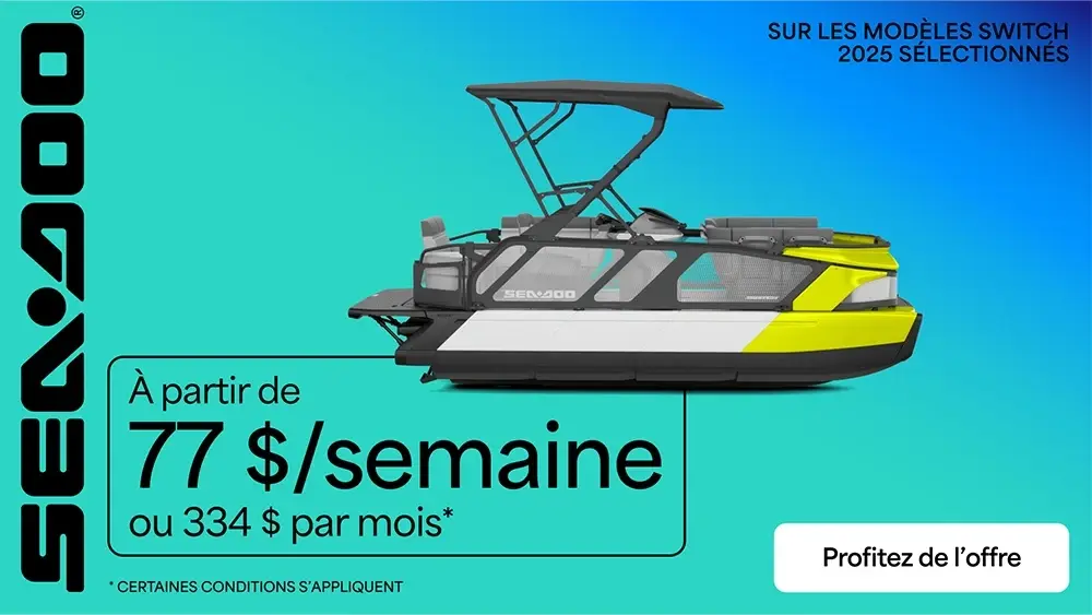 À partir de 77 $ / semaine ou 334 $ par mois sur les modèles Switch 2025 sélectionnés