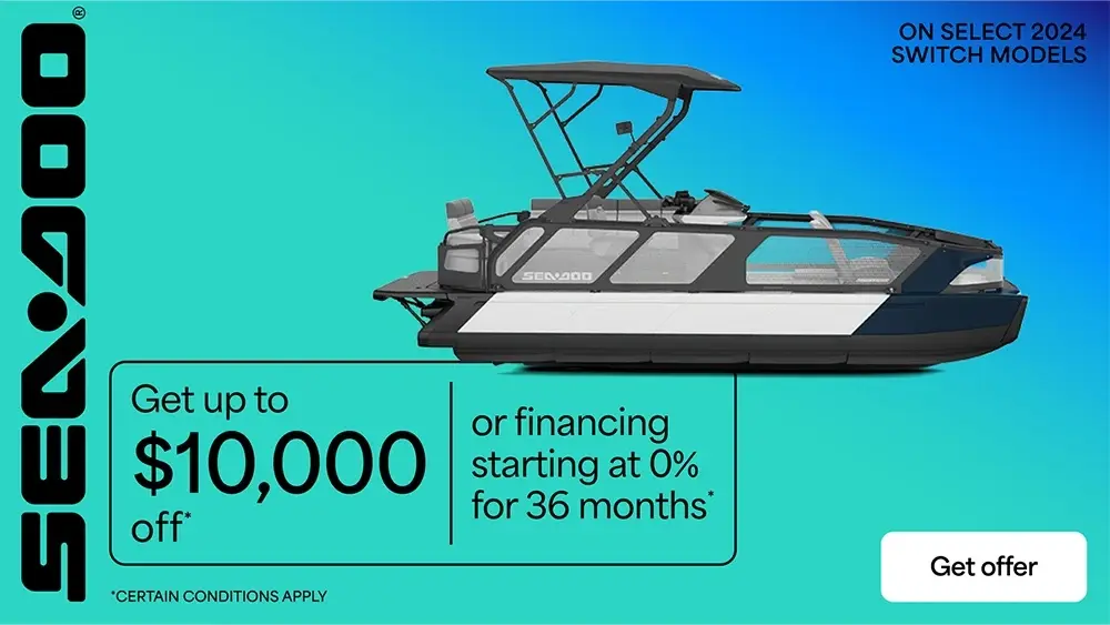 Get up to $10,000 off or financing starting at 0% for 36 months on select 2024 Switch models