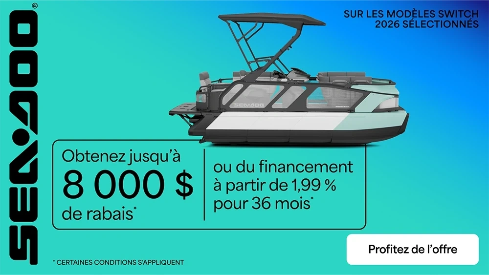 Obtenez jusqu'à 8 000$ de rabais ou du financement à partir de 1.99% pour 36 mois sur les modèles Switch 2026 sélectionnés alt