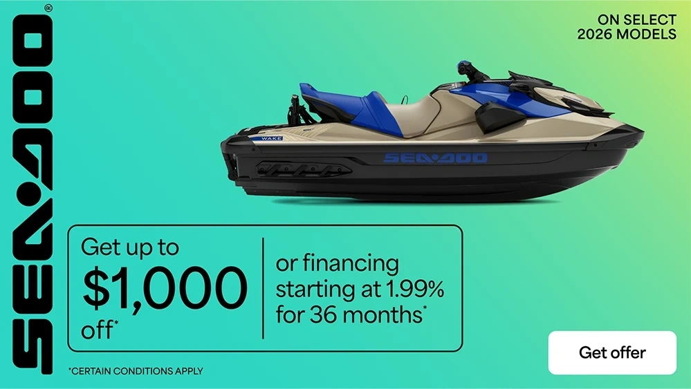 Get up to $1,000 off or financing starting at 1.99% for 36 months on select 2026 models alt