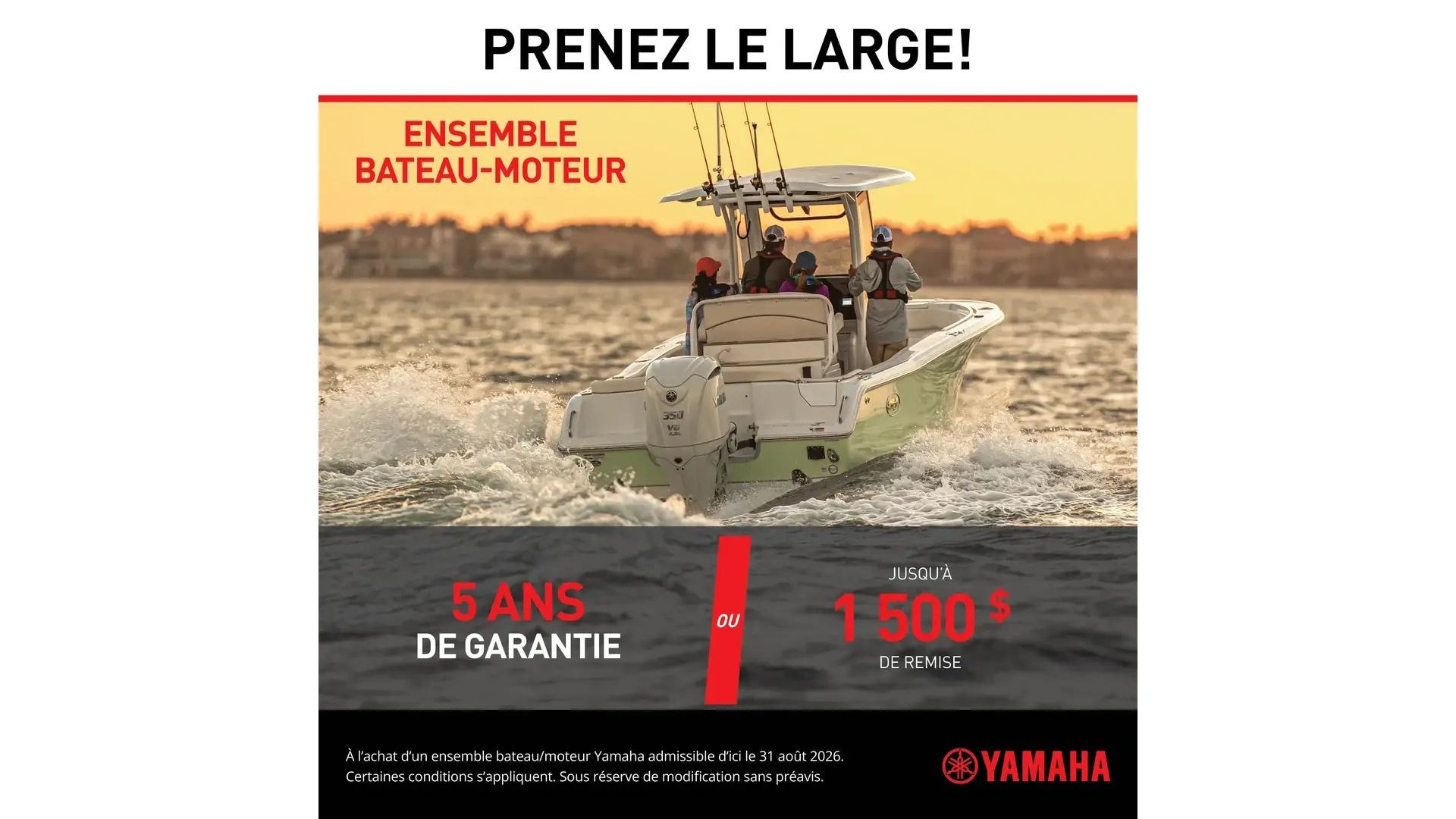 La vente Prenez le large — Moteur hors-bord (Boat Package)