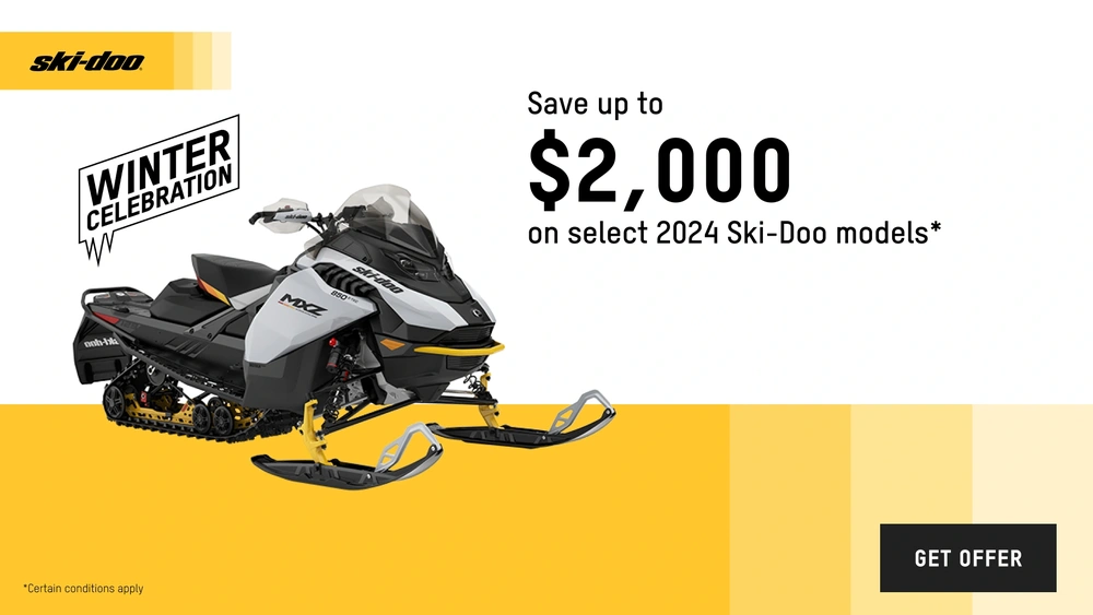 Save up to $2,000 on select 2024 Ski-Doo models alt