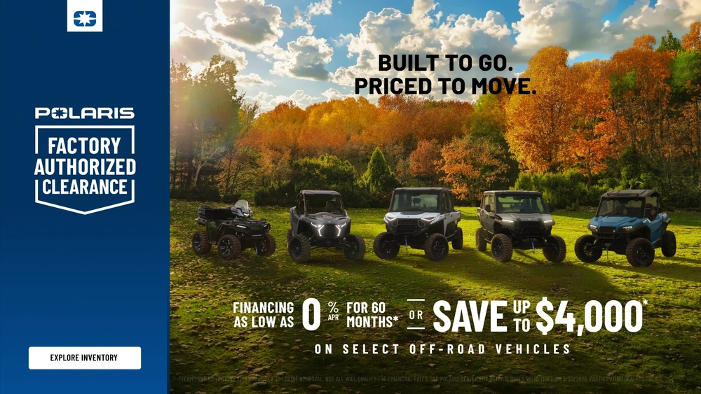 Up to $4,000 off or Financing as low as 0.00% for 60 months on select Models alt