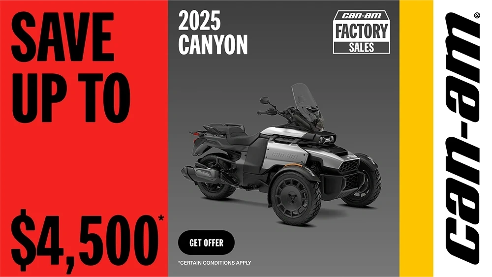 Save up to $4,500 on select 2025 Canyon alt
