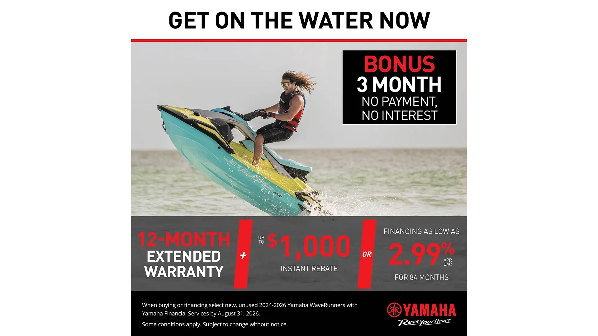 Get on the Water Now Sales Event