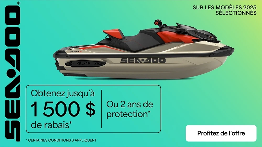 Obtenez jusqu'à 1 500 $ de rabais ou 2 ans de protection sur les modèles 2025 sélectionnés alt