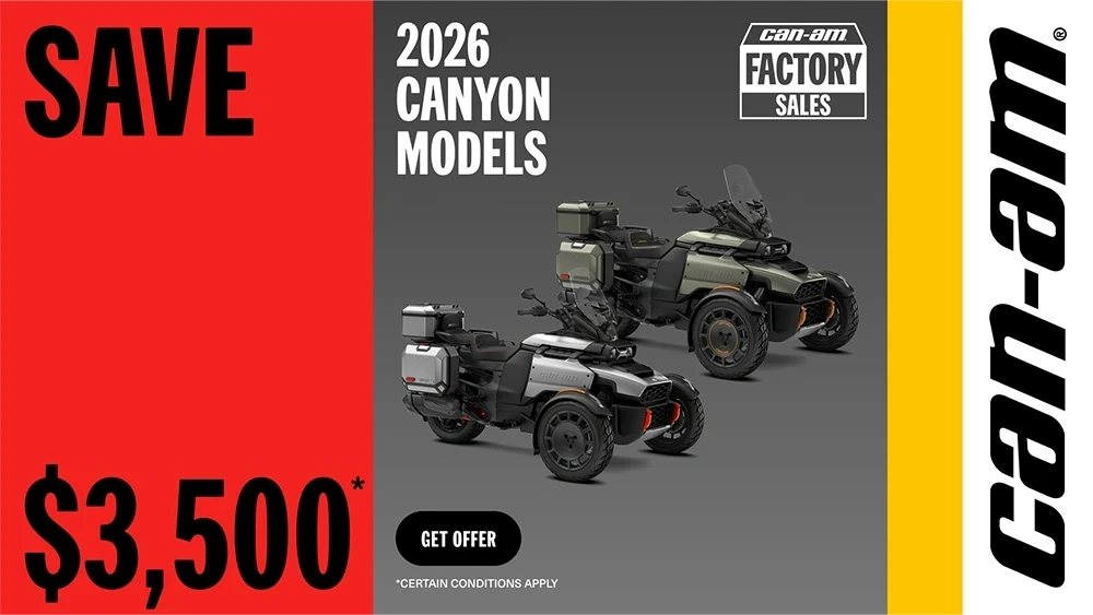 Save up to $3,500 on select 2026 Canyon alt