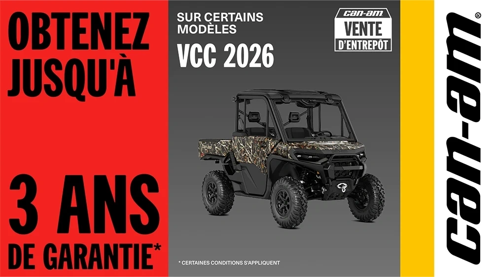 Obtenez jusqu'à 3 ans de garantie sur certains modèles VCC 2026 alt