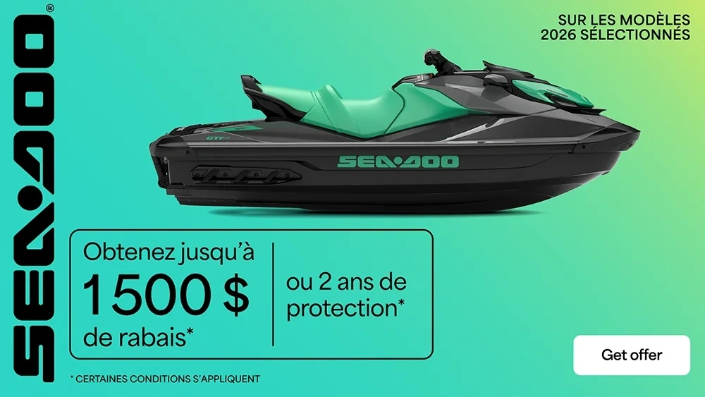 Obtenez jusqu'à 1 500 $ de rabais ou 2 ans de protection sur les modèles 2026 sélectionnés alt