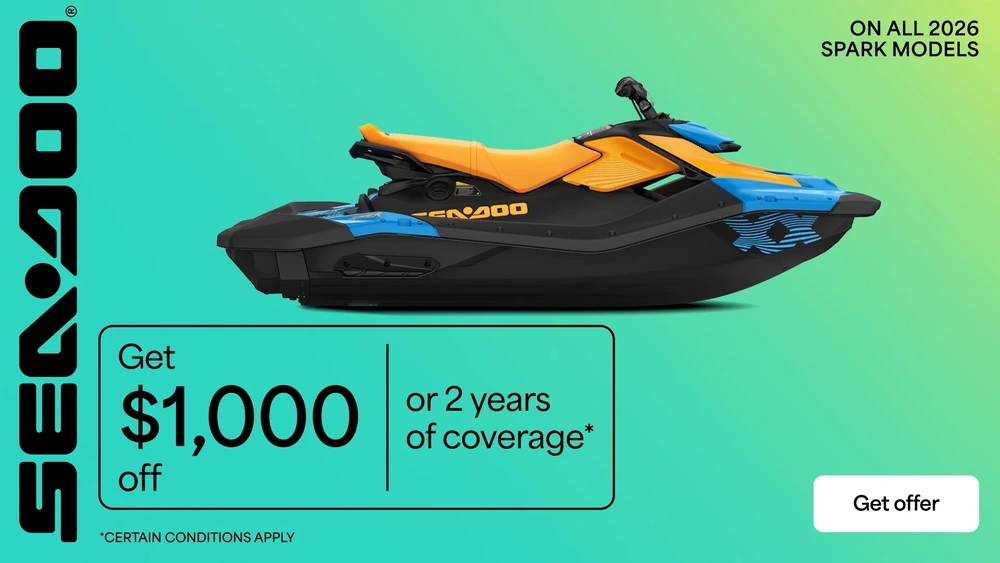 Get $1,000 off or 2 years of coverage on all 2026 Spark models alt