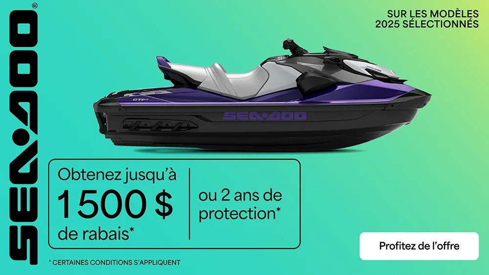Obtenez jusqu'à 1 500 $ de rabais ou 2 ans de protection sur les modèles 2025 sélectionnés alt