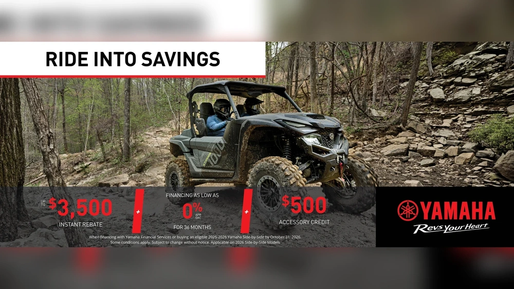 Ride into Savings — Side by Side alt