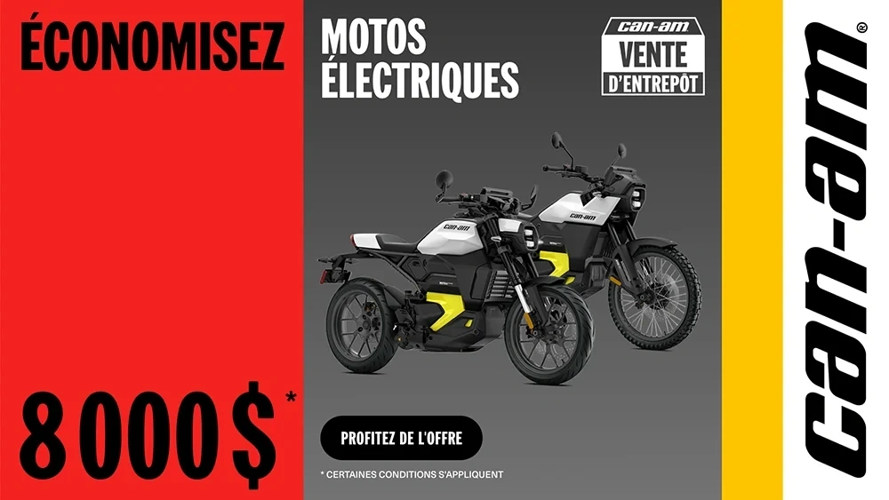 Économisez 8 000 $ sur les motos électriques 2025 alt