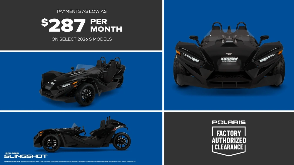 Payments as low as $287 Per Month On Select 2026 S Models alt