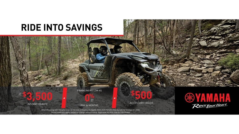 Ride into Savings — Side by Side alt