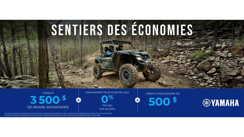 Sentiers des économies — Véhicule côte à côte alt