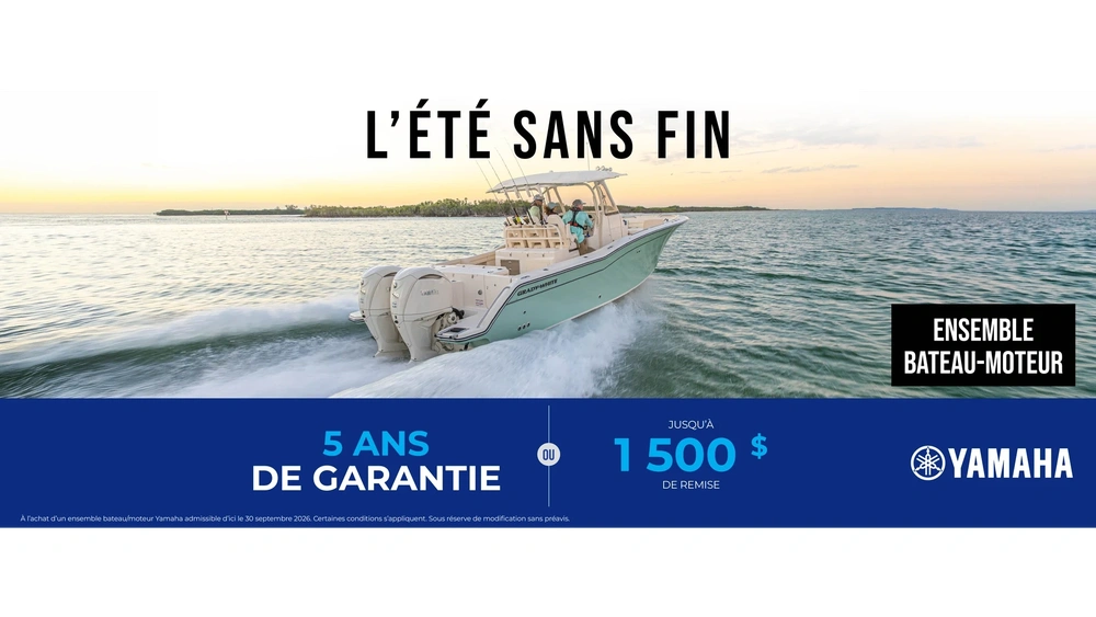 Été sans fin — Moteur hors-bord (Forfait bateau) alt