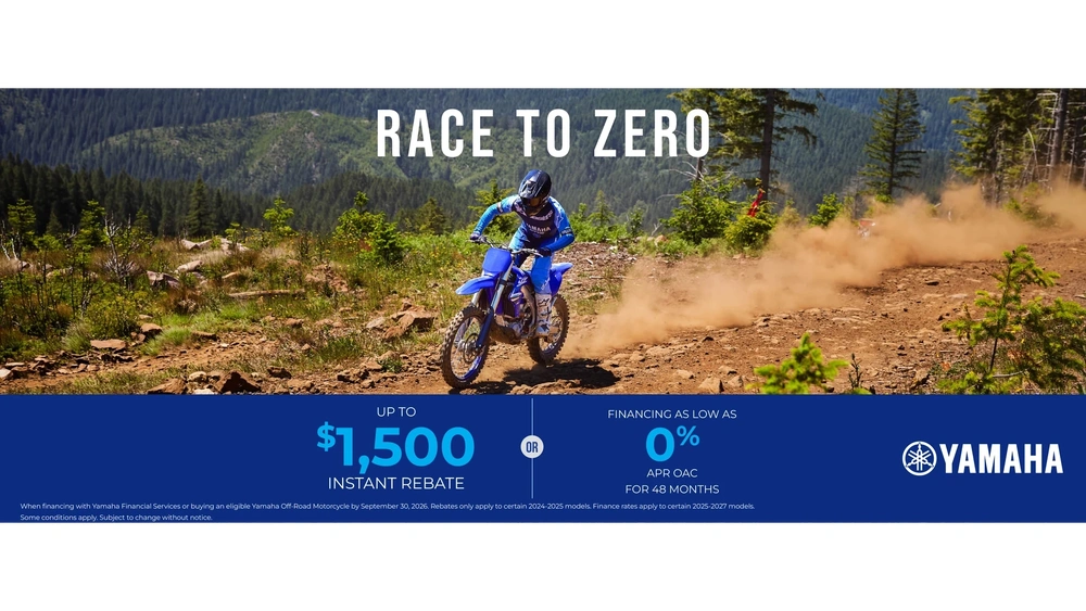 Race to Zero Sales Event — Off-Road Motorcycle alt