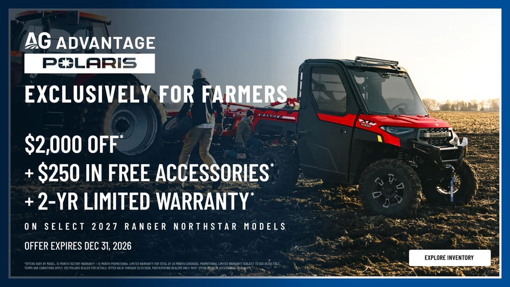 Up to $1,000 Off Plus $250 in Free Accessories Plus 2-Year Warranty on Select 2027 RANGER NorthStar Models Rebate is Stackable with Other Offers alt