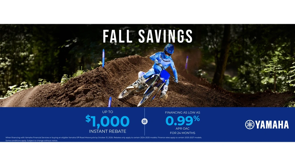 Fall Savings — Off-Road Motorcycle alt