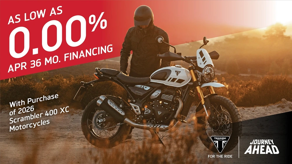 As Low As 0.00% APR 36 Mo. Financing — Scrambler 400 XC alt