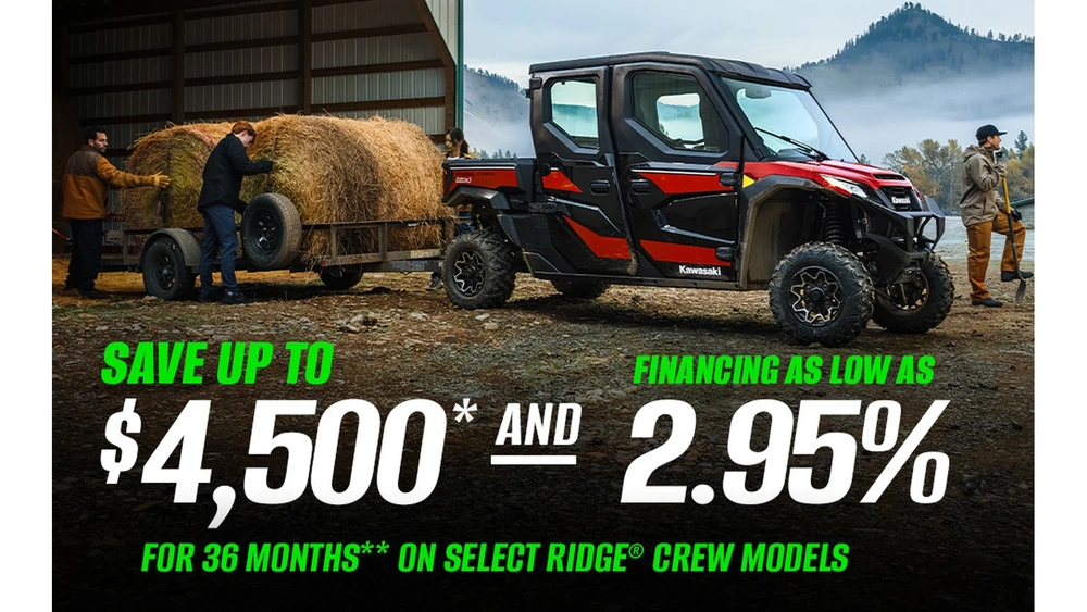 Good Times Start with Great Deals - RIDGE Crew Side-by-Sides