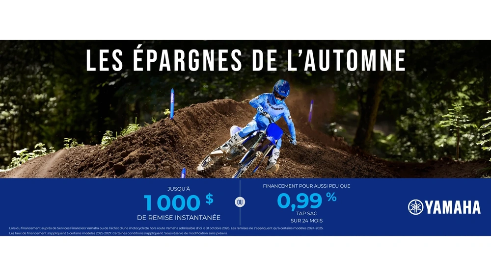 Les épargnes de l'automne — Motocyclette hors route alt