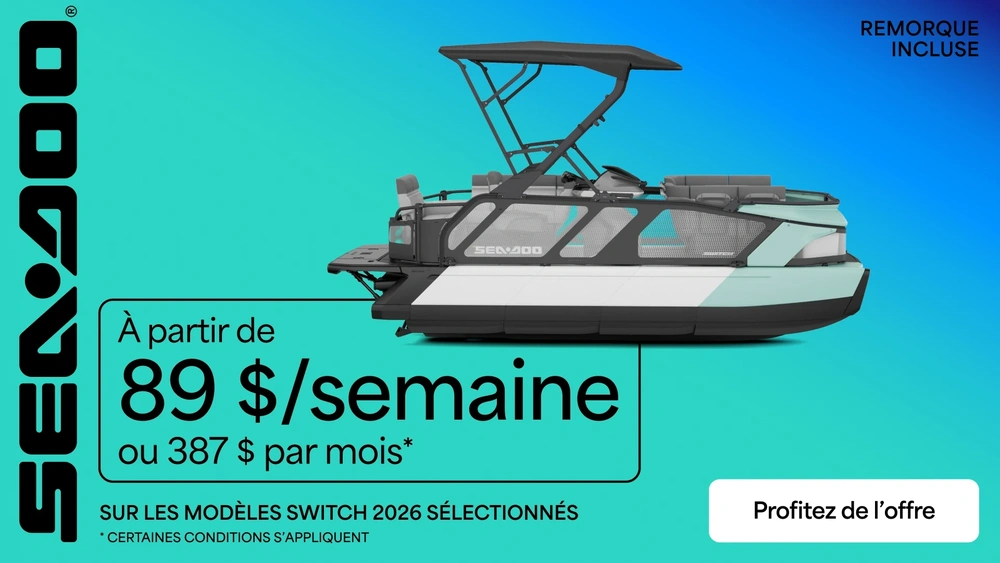 À partir de 89 $ / semaine ou 387 $ par mois sur les modèles Switch 2026 sélectionnés